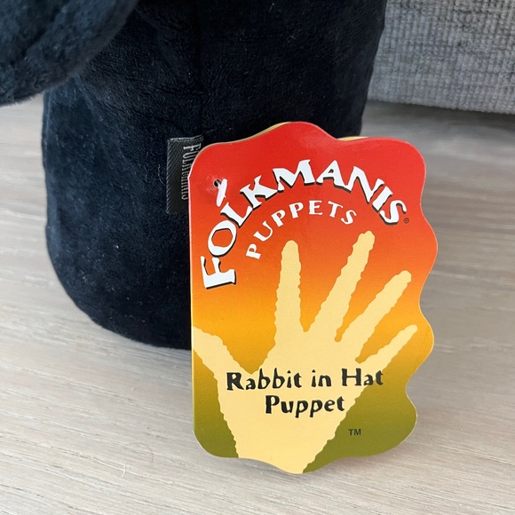 Folkmanis Rabbit in Hat Hand Puppet - Picture 4 of 5